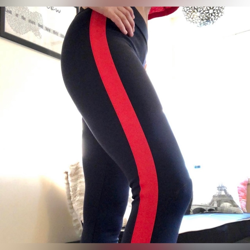 Blue and red Ann Taylor leggings-like new-size XS.